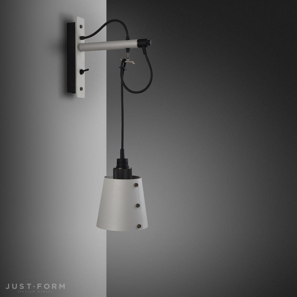 Бра Hooked Wall / Small / Stone / Smoked Bronze фабрика Buster + Punch фотография № 1