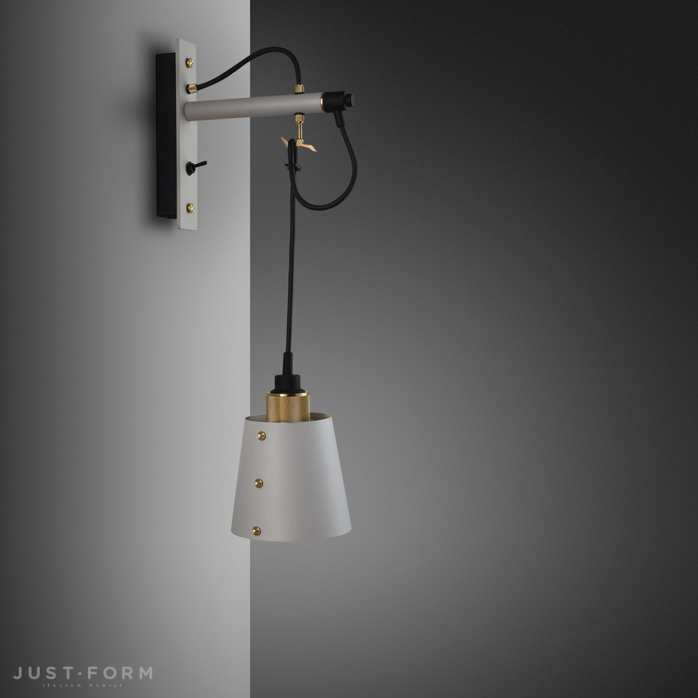 Бра Hooked Wall / Small / Stone / Brass фабрика Buster + Punch фотография № 1