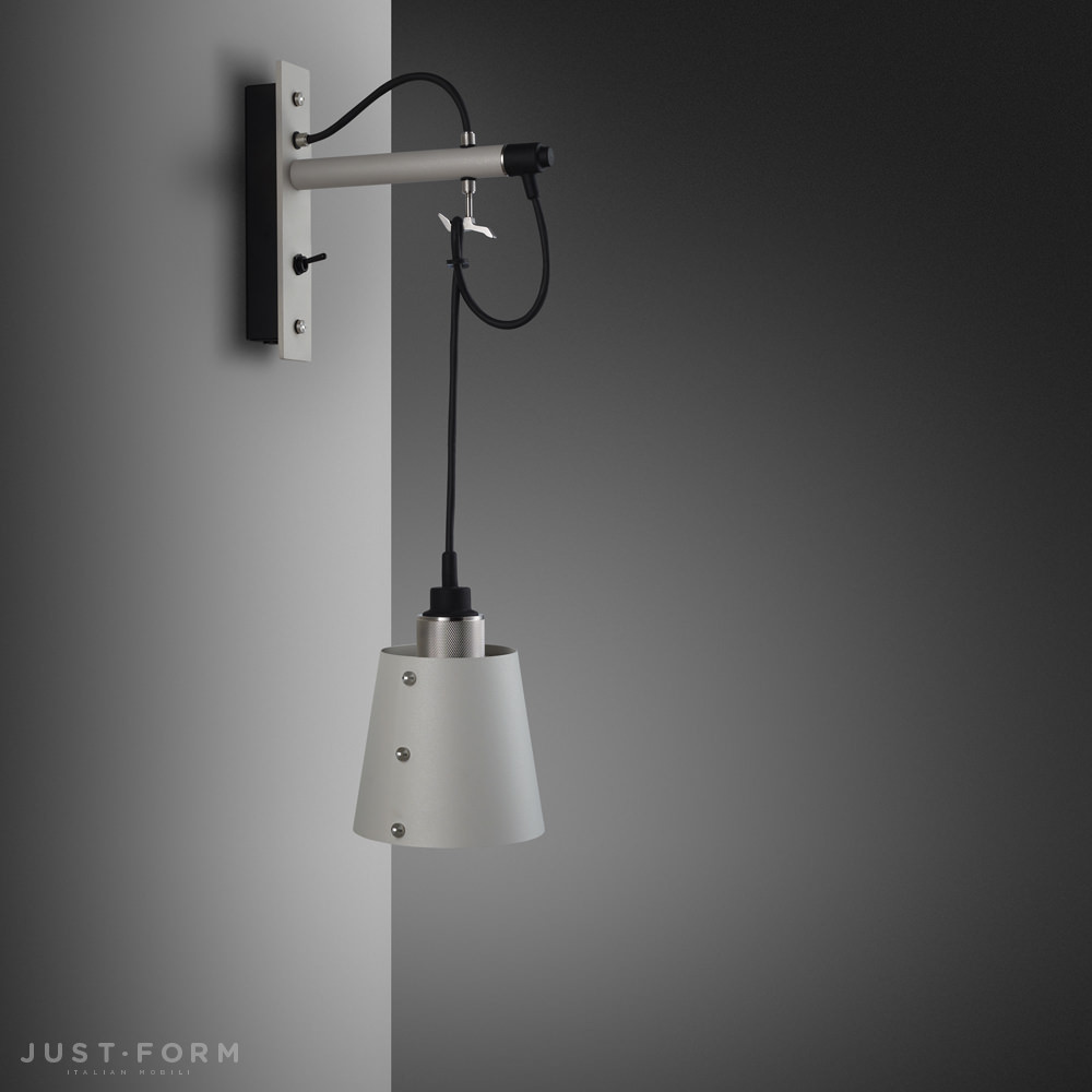 Бра Hooked Wall / Small / Stone / Steel фабрика Buster + Punch фотография № 1