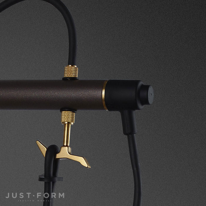 Бра Hooked Wall / Large / Graphite / Brass фабрика Buster + Punch фотография № 2