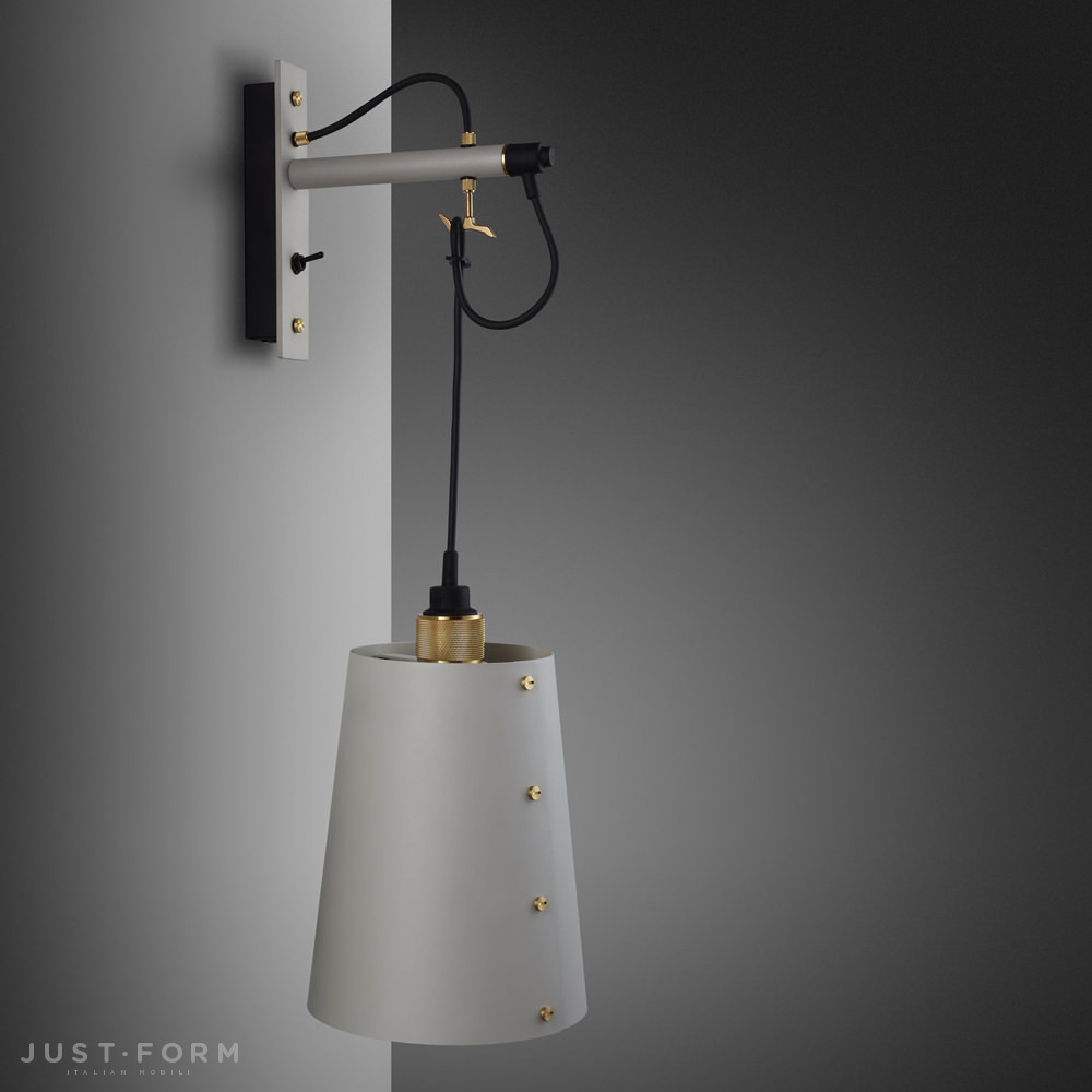 Бра Hooked Wall / Large / Stone / Brass фабрика Buster + Punch фотография № 1