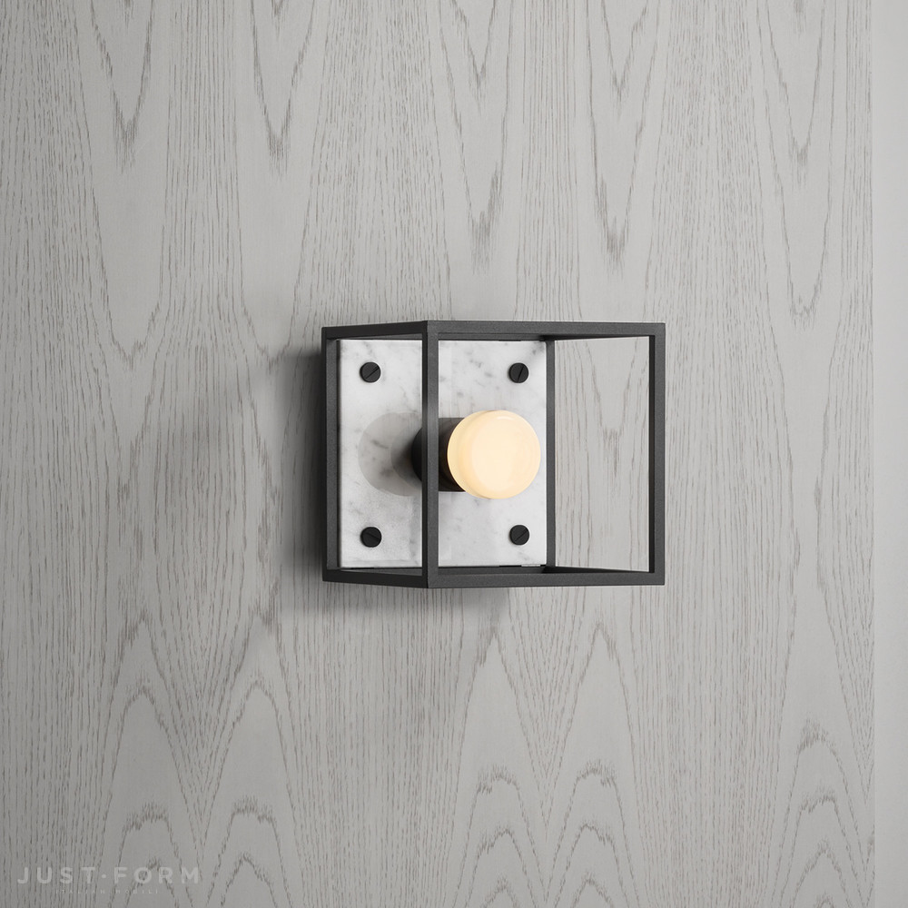 Бра Caged Wall / Small / Brushed White Marble фабрика Buster + Punch фотография № 1