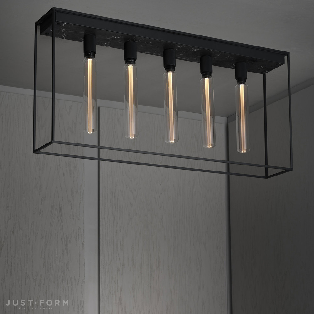 Потолочный светильник Caged Ceiling 5.0 / Black Marble фабрика Buster + Punch фотография № 1