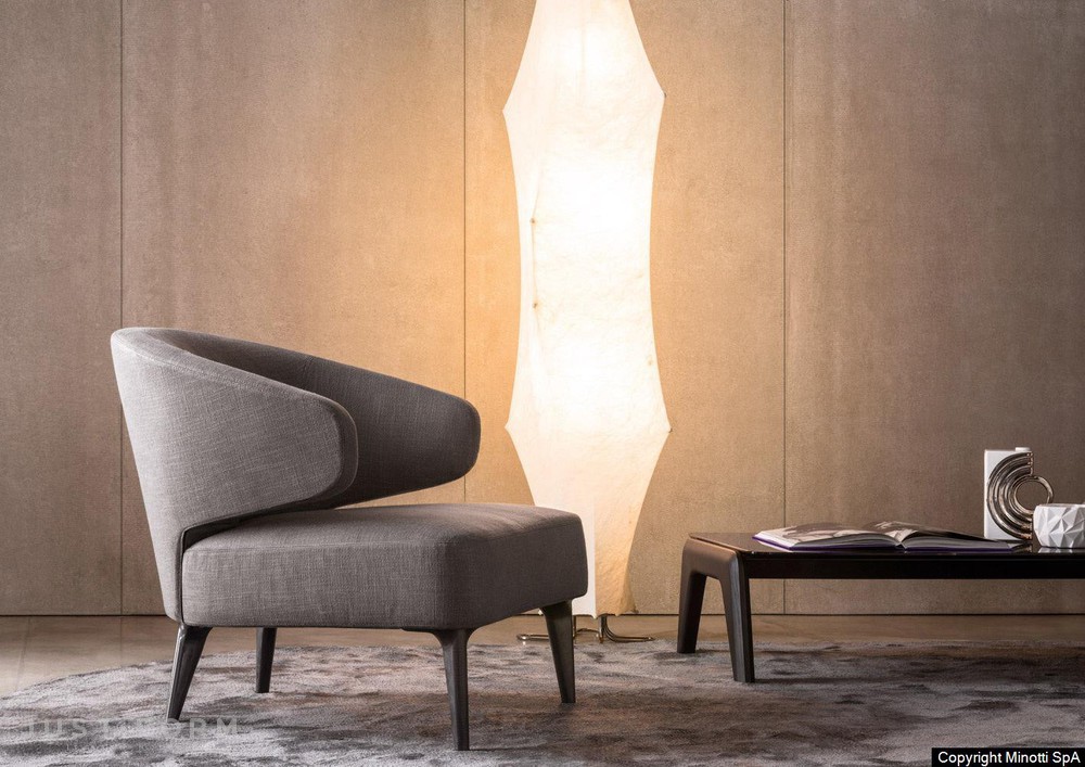 Кресло Aston "Armchair" фабрика Minotti фотография № 8