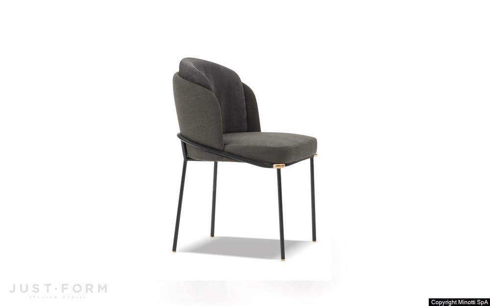 Маленький стул Fil Noir Dining фабрика Minotti фотография № 2