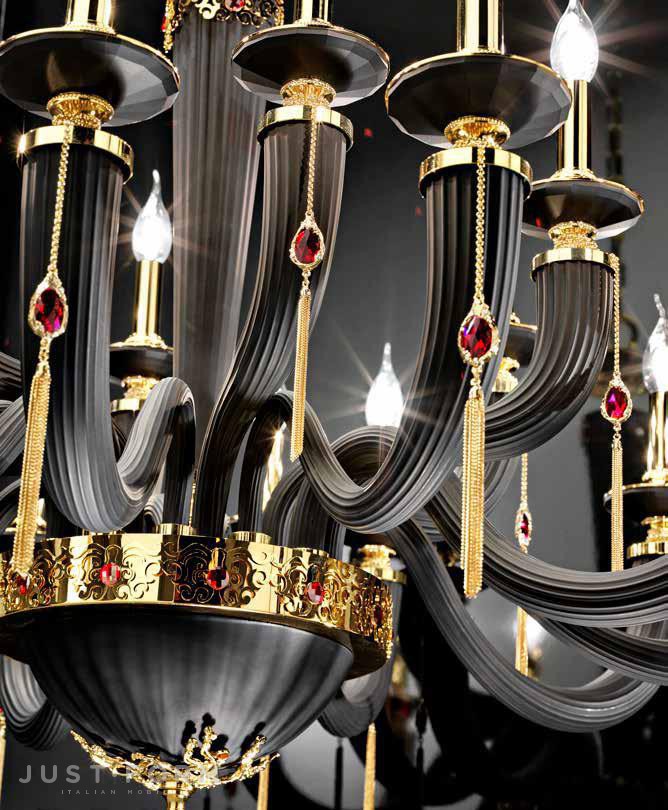 Подвесной светильник Euroluce Lampadari Julienne L12+6 фабрика Euroluce Lampadari srl фотография № 9