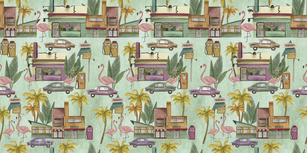 Обои South Beach фабрика Inkiostro Bianco фотография № 2