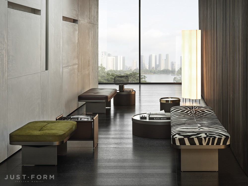Скамья Clive фабрика Minotti фотография № 1