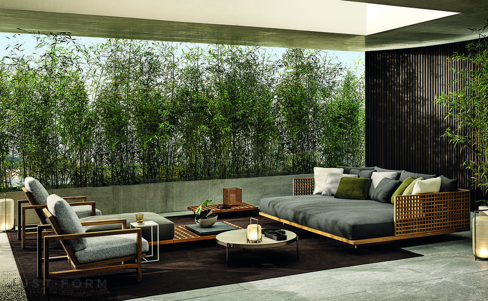 Садовая кровать Quadrado фабрика Minotti фотография № 3