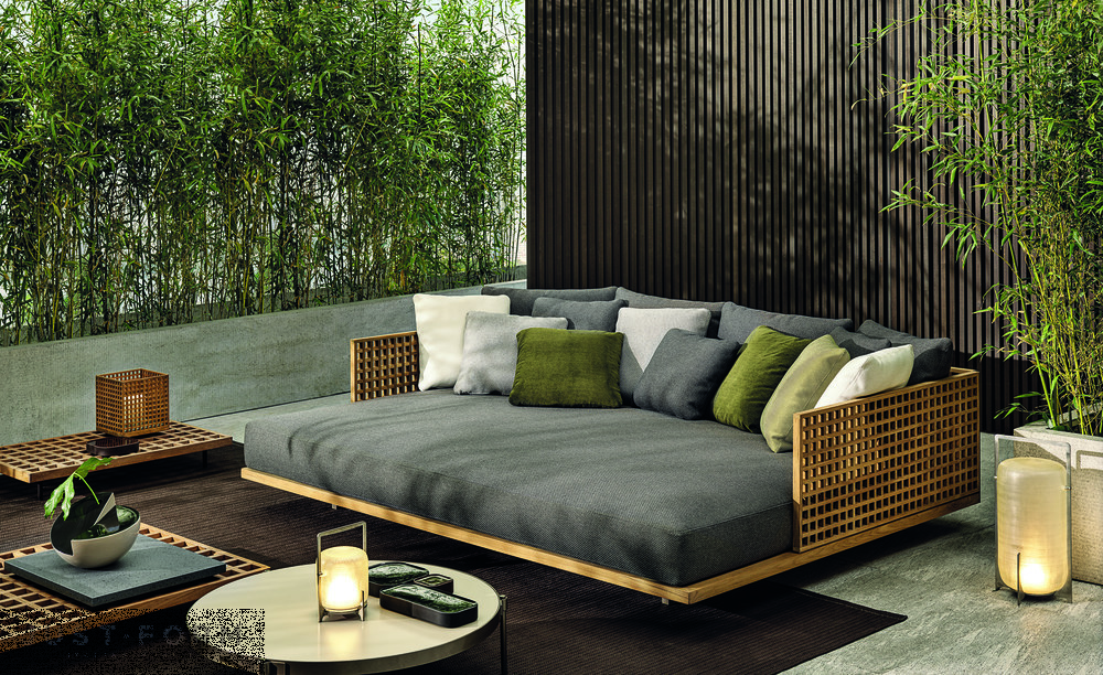 Садовая кровать Quadrado фабрика Minotti фотография № 2
