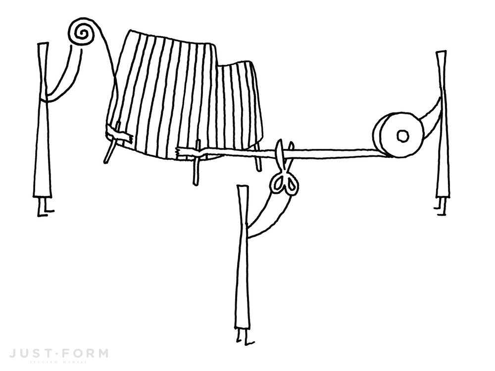 Садовый шезлонг Tape Cord Outdoor фабрика Minotti фотография № 6