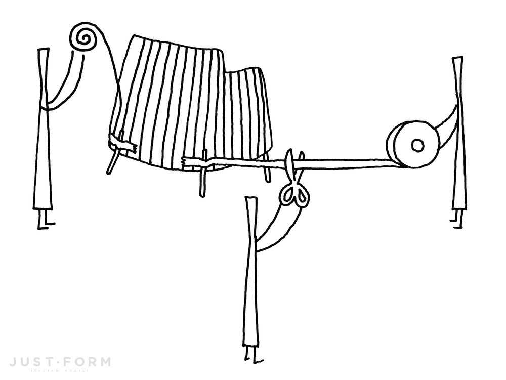 Стул Tape Cord Outdoor фабрика Minotti фотография № 3