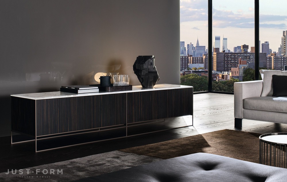 Тумба для гостиной Calder Bronze фабрика Minotti фотография № 2