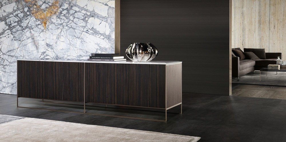 Тумба для гостиной Calder Bronze фабрика Minotti фотография № 1
