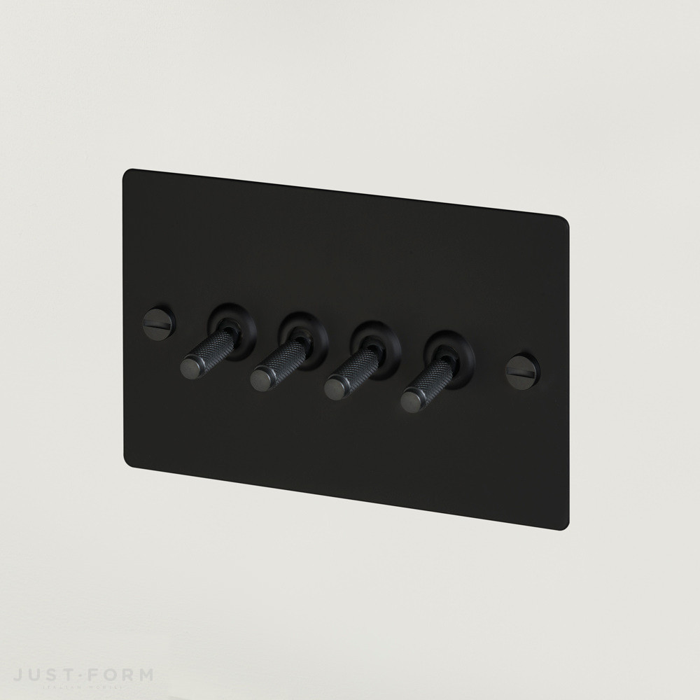 Четырехтумблерный переключатель 4G Toggle Switch / Black фабрика Buster + Punch фотография № 1
