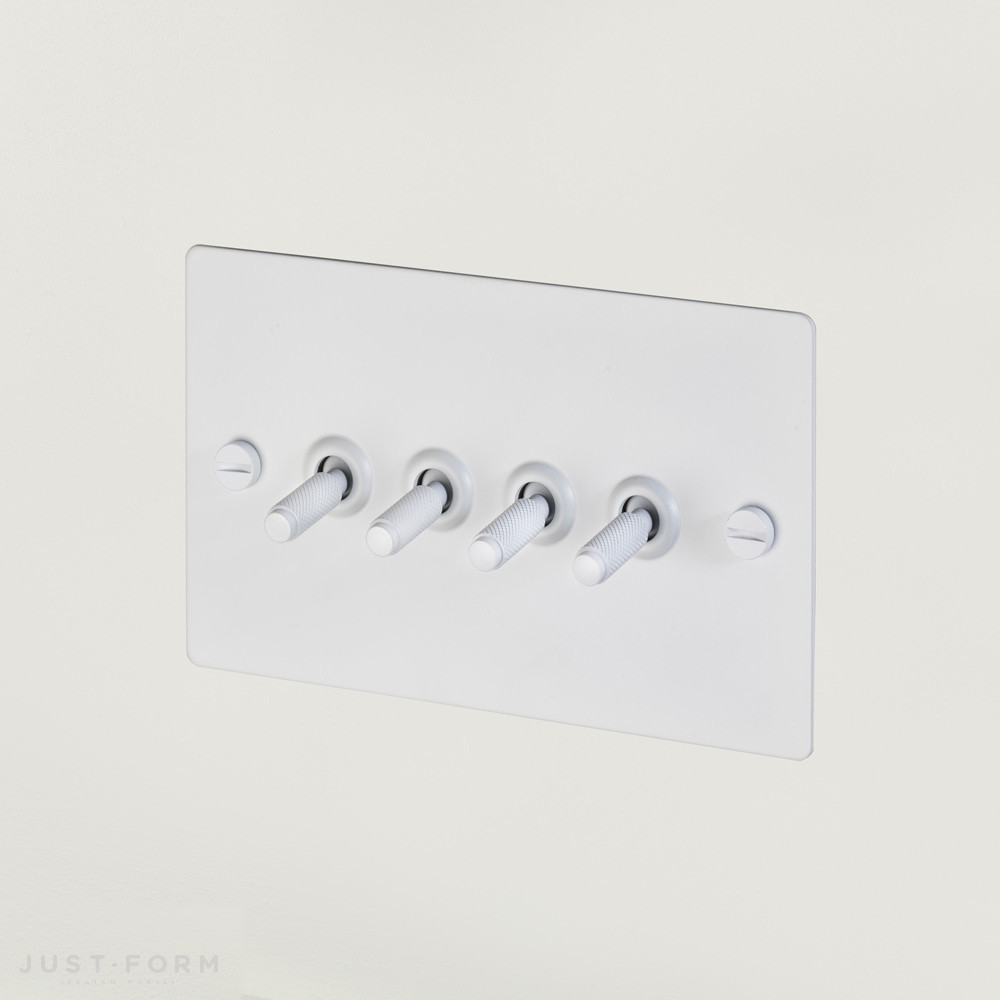 Четырехтумблерный переключатель 4G Toggle Switch / White фабрика Buster + Punch фотография № 1