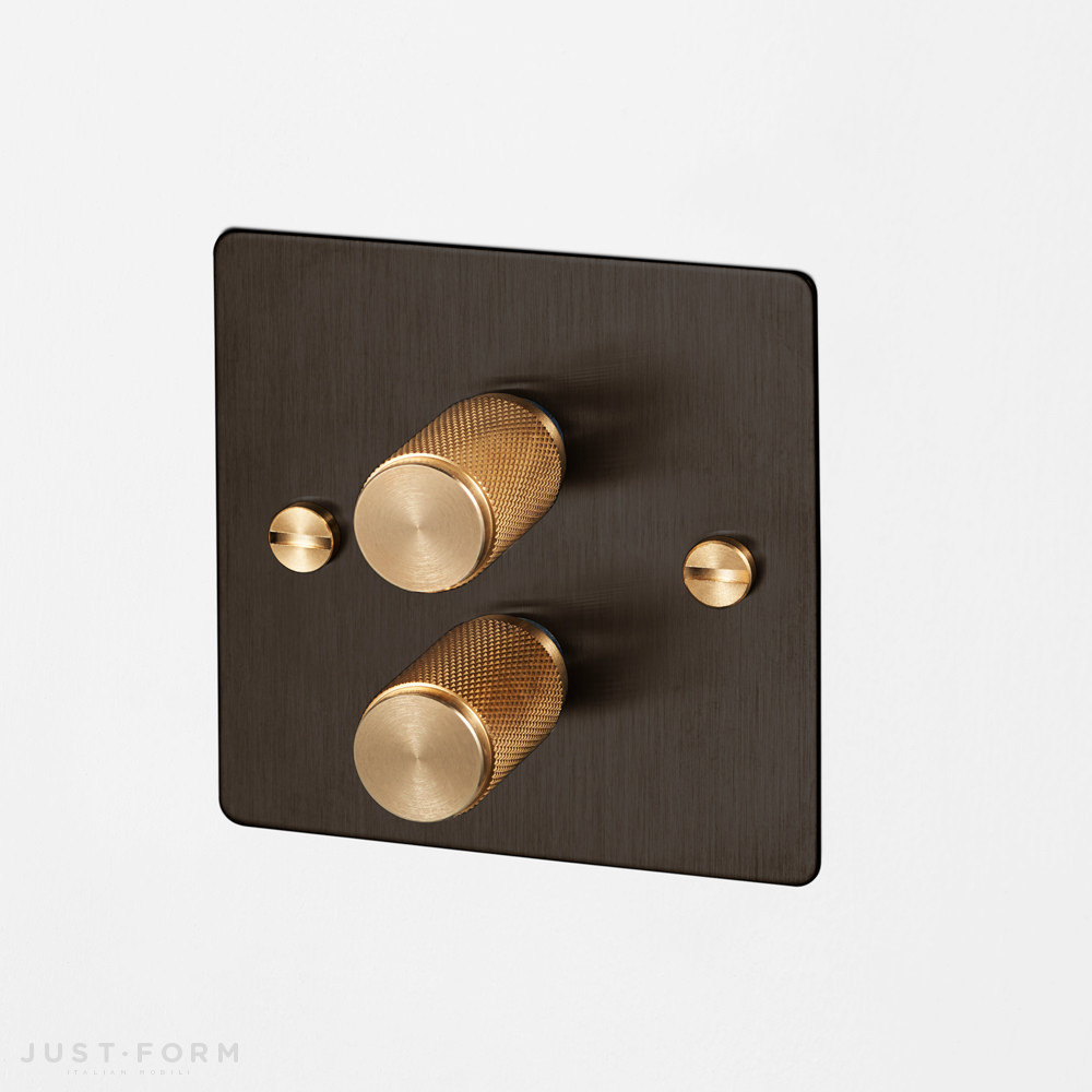 Двойной диммер 2G Dimmer / Smoked Bronze / Brass фабрика Buster + Punch фотография № 1
