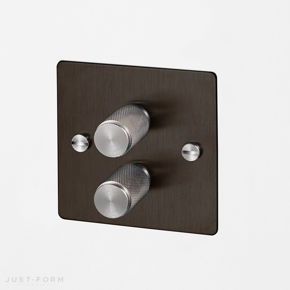 Двойной диммер 2G Dimmer / Smoked Bronze / Steel фабрика Buster + Punch фотография № 1