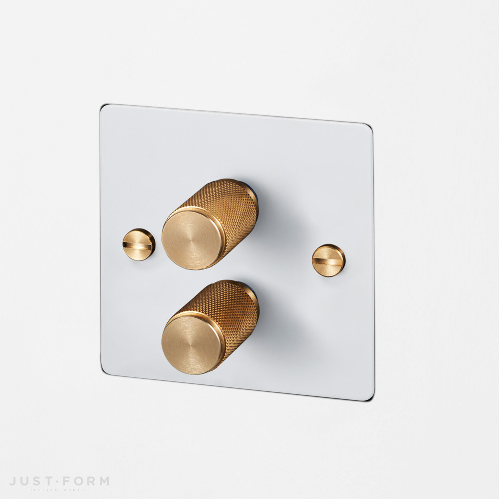 Двойной диммер 2G Dimmer / White / Brass фабрика Buster + Punch фотография № 1