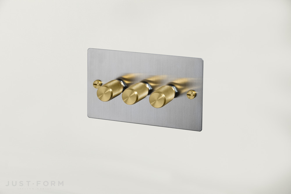 Тройной диммер 3G Dimmer / Steel / Brass фабрика Buster + Punch фотография № 1