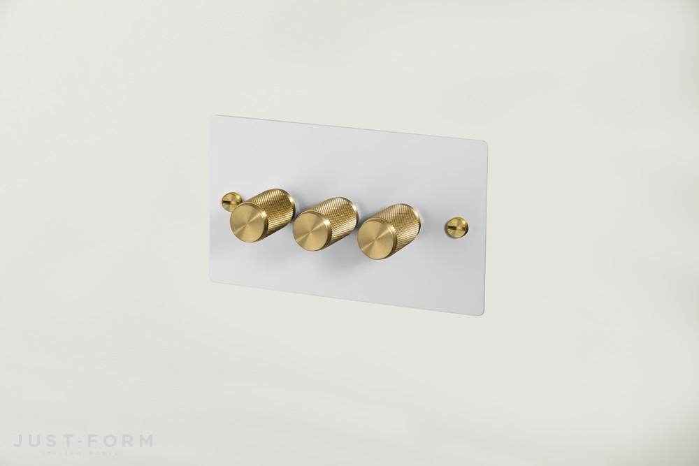 Тройной диммер 3G Dimmer / White / Brass фабрика Buster + Punch фотография № 1
