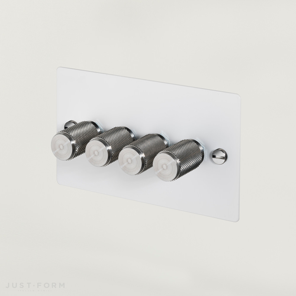 Диммер с четырьмя регуляторами 4G Dimmer / White / Steel фабрика Buster + Punch фотография № 1
