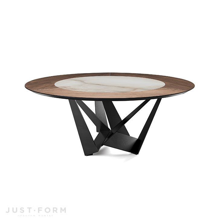 Круглый стол Skorpio Ker-Wood Round фабрика Cattelan Italia фотография № 1