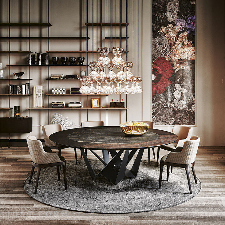 Круглый стол Skorpio Ker-Wood Round фабрика Cattelan Italia фотография № 7