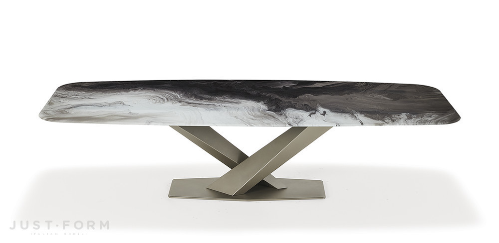 Стеклянный стол Stratos Crystalart фабрика Cattelan Italia фотография № 1