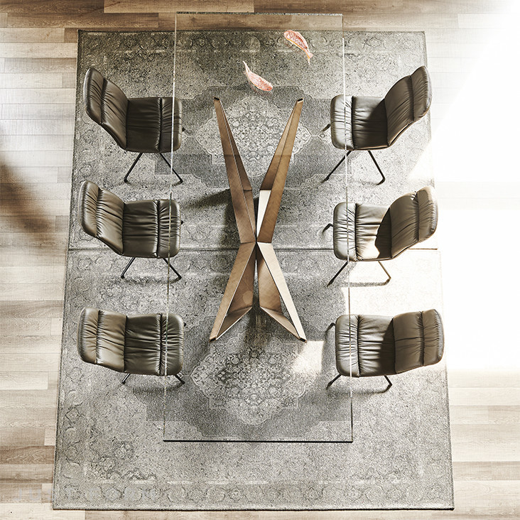 Стеклянный стол Skorpio фабрика Cattelan Italia фотография № 11