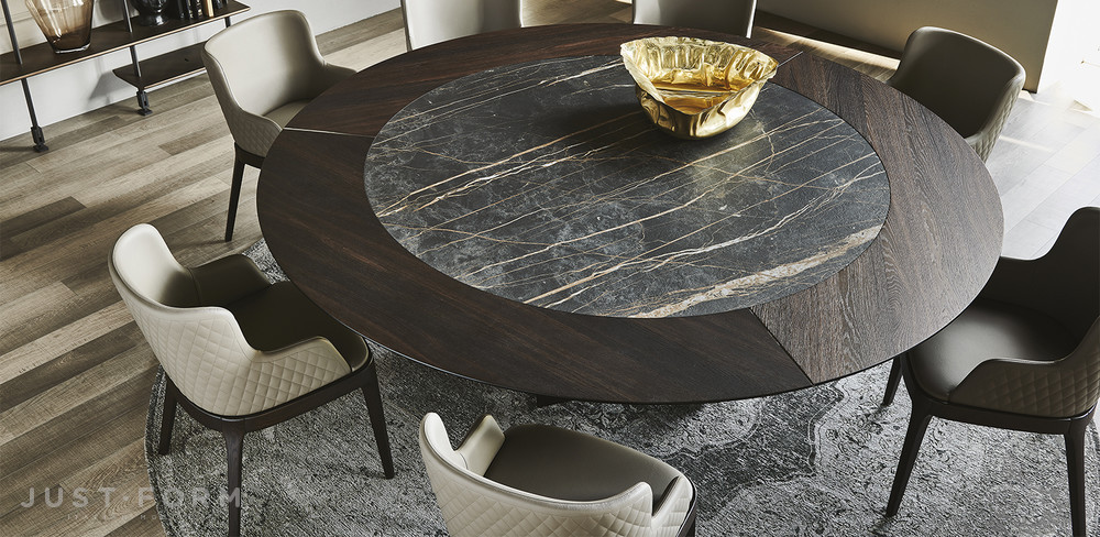 Круглый стол Skorpio Ker-Wood Round фабрика Cattelan Italia фотография № 2