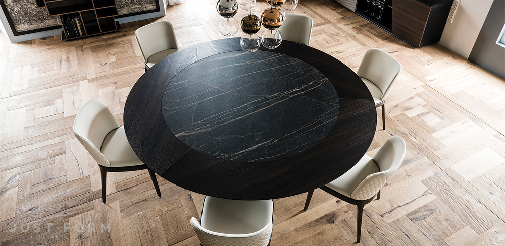 Круглый стол Skorpio Ker-Wood Round фабрика Cattelan Italia фотография № 5