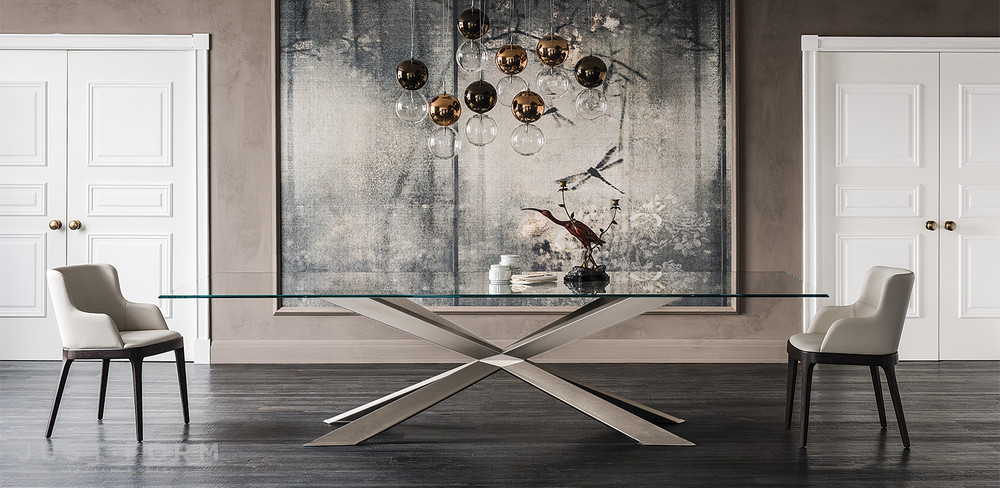 Стеклянный стол Spyder фабрика Cattelan Italia фотография № 13