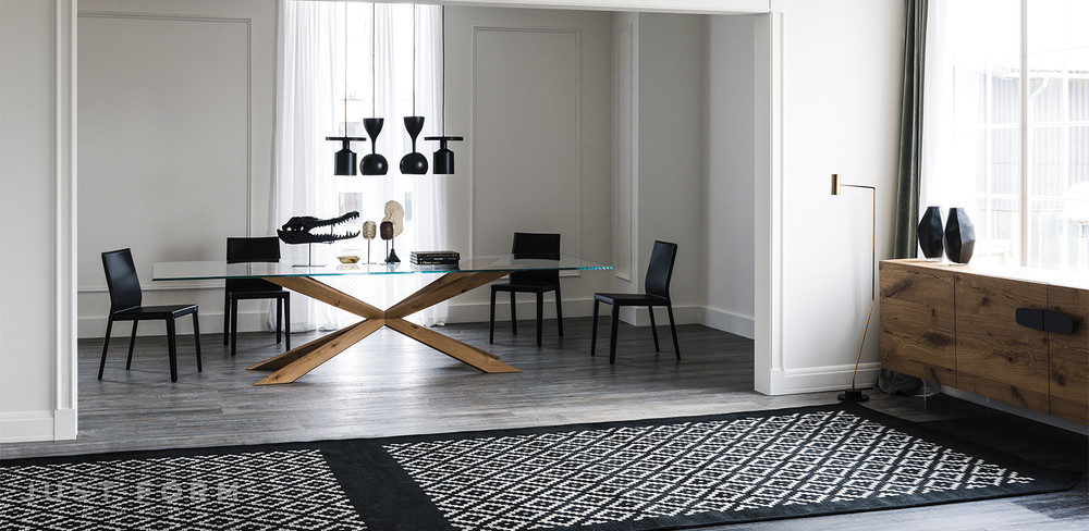 Стеклянный стол Spyder фабрика Cattelan Italia фотография № 15
