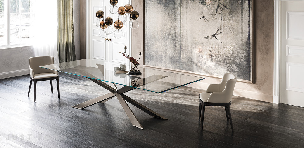 Стеклянный стол Spyder фабрика Cattelan Italia фотография № 16
