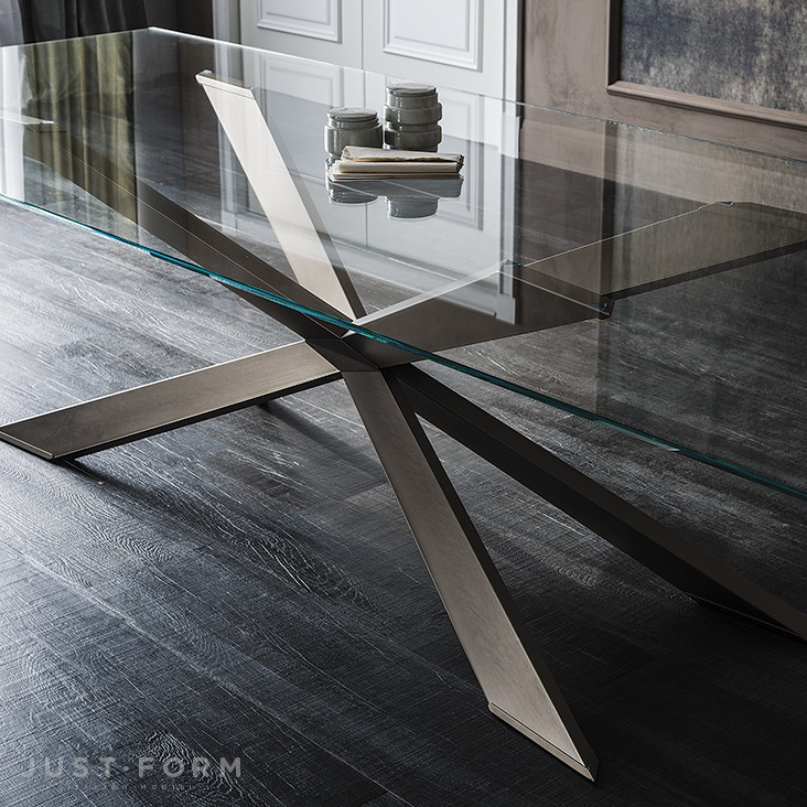 Стеклянный стол Spyder фабрика Cattelan Italia фотография № 19