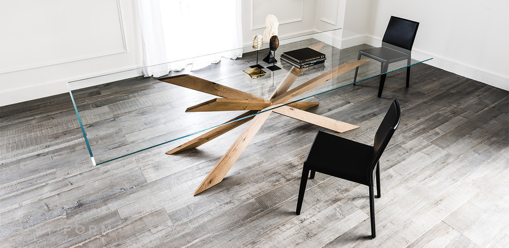 Стеклянный стол Spyder фабрика Cattelan Italia фотография № 14