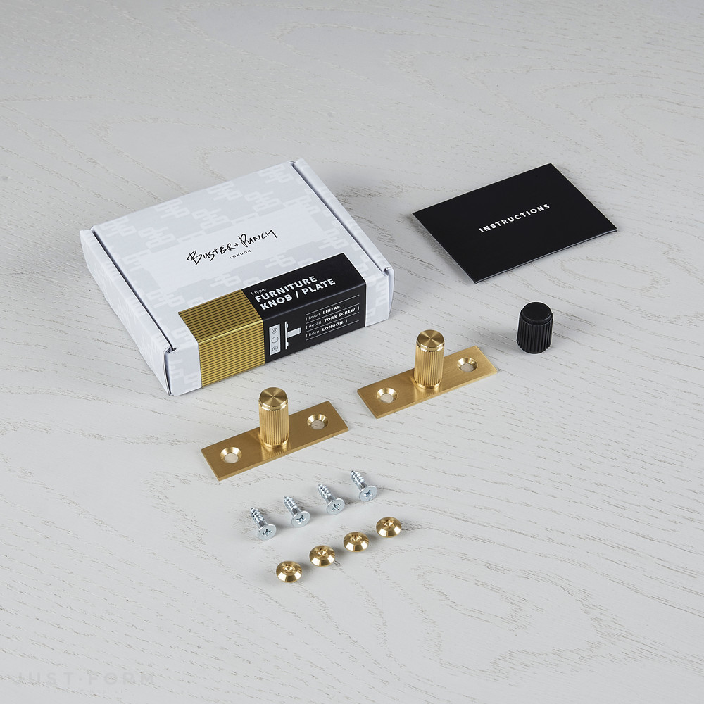 Ручка для мебели Furniture Knob / Plate / Linear / Brass фабрика Buster + Punch фотография № 3