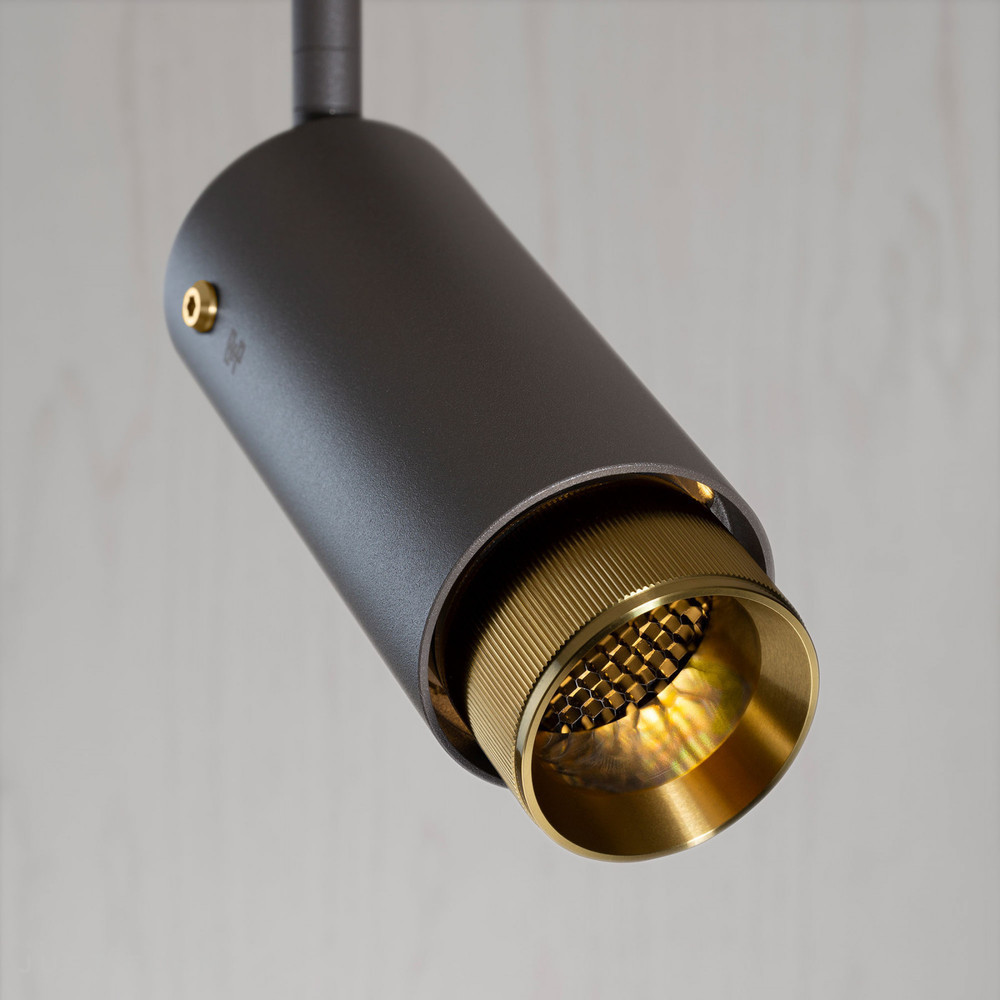 Трековый светильник Exhaust Track / Linear / Graphite / Brass фабрика Buster + Punch фотография № 3