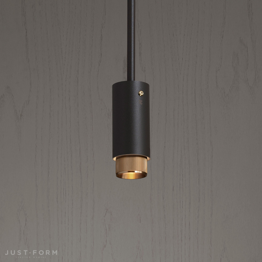 Подвесной светильник Exhaust Pendant / Linear / Graphite / Brass фабрика Buster + Punch фотография № 1