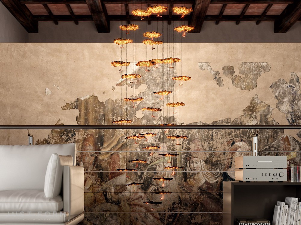 Подвесной светильник Gold Moon Chandelier фабрика Catellani & Smith фотография № 3