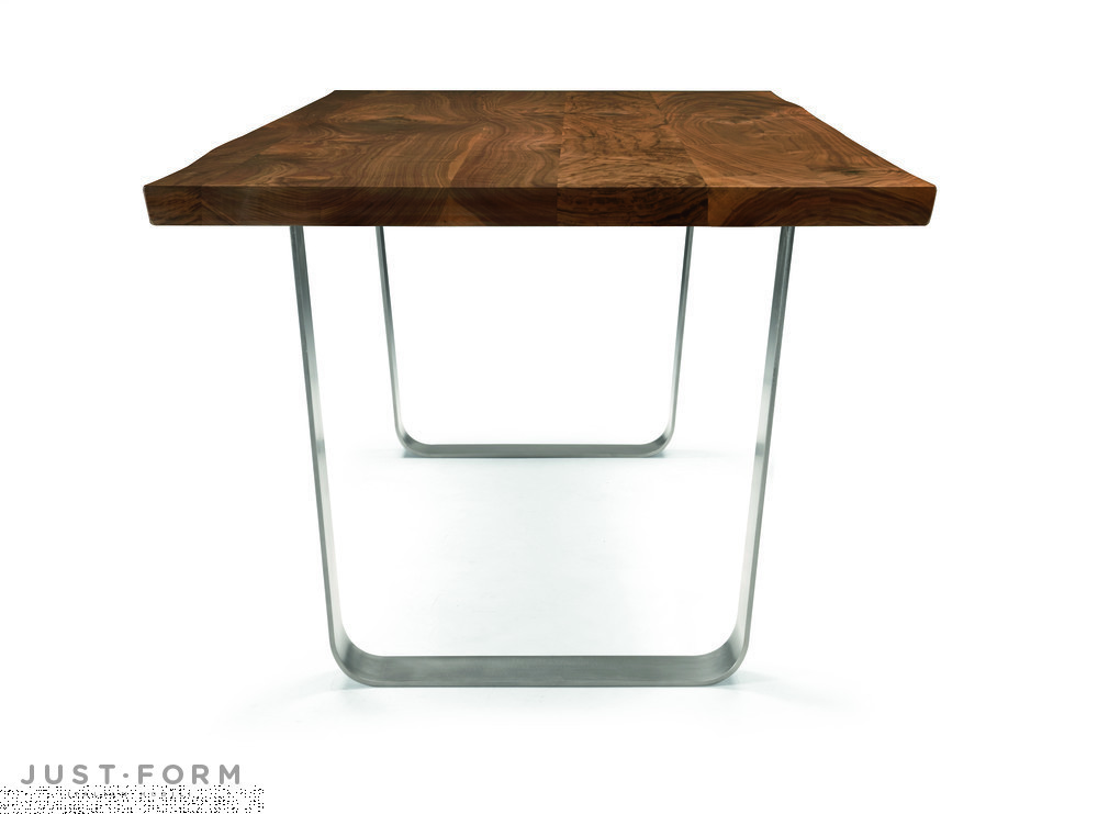 Rectangular Metal And Walnut Table Leonardo L640 N/180 L фабрика Arte Brotto фотография № 4