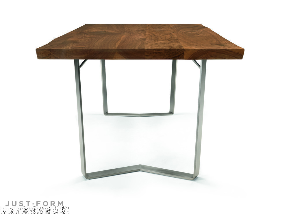 Rectangular Metal And Walnut Table Leonardo L640 N/180 L фабрика Arte Brotto фотография № 6
