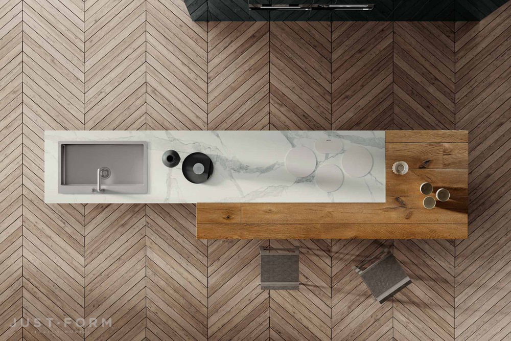 Кухонный гарнитур 36 E8 Marble Xglass фабрика Lago фотография № 2
