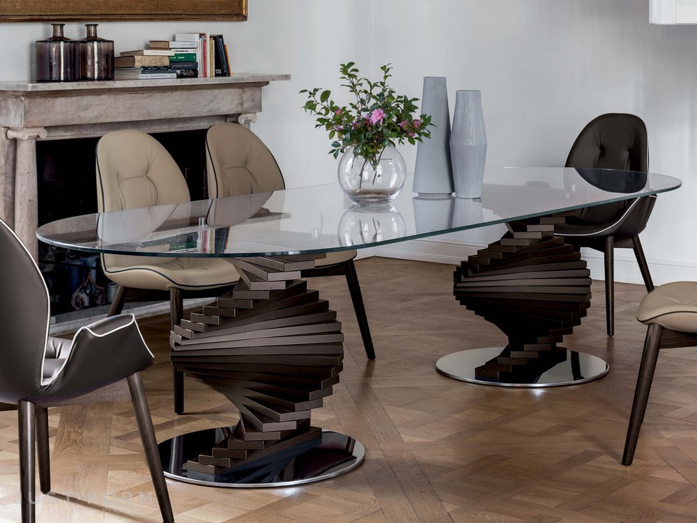 Стеклянный стол Big Firenze фабрика Tonin Casa фотография № 4