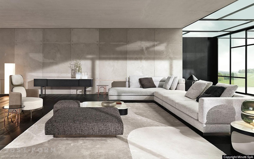 Модульный диван Alexander фабрика Minotti фотография № 37