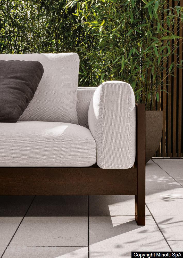 Модульный садовый диван Alison "Dark Brown" Outdoor фабрика Minotti фотография № 5