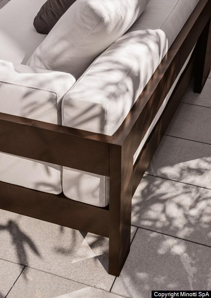Модульный садовый диван Alison "Dark Brown" Outdoor фабрика Minotti фотография № 6
