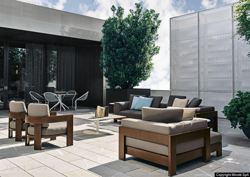 Садовое кресло Alison Iroko Outdoor фабрика Minotti фотография № 9