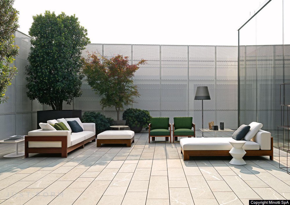 Садовый диван Alison Iroko Outdoor фабрика Minotti фотография № 14
